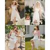 image:imageScarlet Darkness Renaissance Dress Women Summer Corset Dress Flowy Sleeveless Milkmaid Vacation Sundress with PocketsWhite