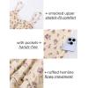 image:imageScarlet Darkness Smocked Floral Sundresses for Women Teens 2026 Summer Flowy Ruffle Mini DressBeige Purple Floral