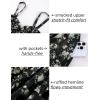 image:imageScarlet Darkness Smocked Floral Sundresses for Women Teens 2026 Summer Flowy Ruffle Mini DressBlack Apricot Floral