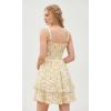 image:imageScarlet Darkness Smocked Floral Sundresses for Women Teens 2026 Summer Flowy Ruffle Mini DressWhite Yellow Floral