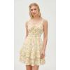 image:imageScarlet Darkness Smocked Floral Sundresses for Women Teens 2026 Summer Flowy Ruffle Mini DressWhite Yellow Floral