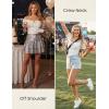 image:imageScarlet Darkness Summer Corset Tops for Women Puff Sleeve Peasant Blouse Square Neck Renaissance ShirtWhite