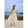 image:imageScarlet Darkness Summer Dresses for Women 2026 Floral Corset Dress Long Milkmaid Dress with PocketBeige Green Floral