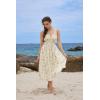 image:imageScarlet Darkness Summer Dresses for Women 2026 Floral Corset Dress Long Milkmaid Dress with PocketBeige Green Floral