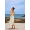 image:imageScarlet Darkness Summer Dresses for Women 2026 Floral Corset Dress Long Milkmaid Dress with PocketBeige Green Floral