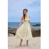 image:imageScarlet Darkness Summer Dresses for Women 2026 Floral Corset Dress Long Milkmaid Dress with PocketBeige Green Floral
