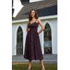 image:imageScarlet Darkness Summer Dresses for Women 2026 Floral Corset Dress Long Milkmaid Dress with PocketBlack Pink Floral
