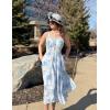 image:imageScarlet Darkness Summer Dresses for Women 2026 Floral Corset Dress Long Milkmaid Dress with PocketBlue