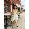 image:imageScarlet Darkness Summer Dresses for Women 2026 Floral Corset Dress Long Milkmaid Dress with PocketGreen Floral