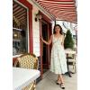 image:imageScarlet Darkness Summer Dresses for Women 2026 Floral Corset Dress Long Milkmaid Dress with PocketGreen Floral