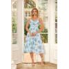 image:imageScarlet Darkness Summer Dresses for Women 2026 Floral Corset Dress Long Milkmaid Dress with PocketPastel Blue Blooms