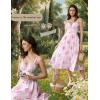 image:imageScarlet Darkness Summer Dresses for Women 2026 Floral Corset Dress Long Milkmaid Dress with PocketPink