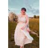 image:imageScarlet Darkness Summer Dresses for Women 2026 Floral Corset Dress Long Milkmaid Dress with PocketWhite Pink Floral