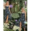 image:imageScarlet Darkness Summer Dresses for Women 2026 Floral Corset Wedding Guest Dress Ruffle Maxi Dress with PocketsBlack Blue Floral