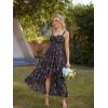 image:imageScarlet Darkness Summer Dresses for Women 2026 Floral Corset Wedding Guest Dress Ruffle Maxi Dress with PocketsBlack Pink Floral