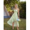 image:imageScarlet Darkness Summer Dresses for Women 2026 Floral Corset Wedding Guest Dress Ruffle Maxi Dress with PocketsGreen Floral