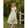 image:imageScarlet Darkness Summer Dresses for Women 2026 Floral Corset Wedding Guest Dress Ruffle Maxi Dress with PocketsGreen Floral