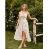 image:imageScarlet Darkness Summer Dresses for Women 2026 Floral Corset Wedding Guest Dress Ruffle Maxi Dress with PocketsGreen Pink Floral