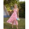 image:imageScarlet Darkness Summer Dresses for Women 2026 Floral Corset Wedding Guest Dress Ruffle Maxi Dress with PocketsPink Floral