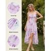 image:imageScarlet Darkness Summer Dresses for Women 2026 Floral Corset Wedding Guest Dress Ruffle Maxi Dress with PocketsPurple Floral