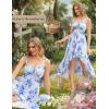 image:imageScarlet Darkness Summer Dresses for Women 2026 Floral Corset Wedding Guest Dress Ruffle Maxi Dress with PocketsWhite Blue Floral