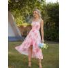 image:imageScarlet Darkness Summer Dresses for Women 2026 Floral Corset Wedding Guest Dress Ruffle Maxi Dress with PocketsWhite Pink Floral