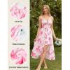 image:imageScarlet Darkness Summer Dresses for Women 2026 Floral Corset Wedding Guest Dress Ruffle Maxi Dress with PocketsWhite Pink Floral