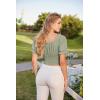 image:imageScarlet Darkness Vintage Corset Tops for Women Renaissance Blouse Off Shoulder Puff Sleeves TopGreen Bay