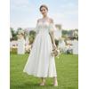 image:imageScarlet Darkness Women Off Shoulder Corset Dress Sweetheart Fishboned Puff Sleeve Renaissance DressWhite
