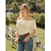 image:imageScarlet Darkness Women Renaissance Shirt Puff Sleeve Off Shoulder Peasant Pirate TopsApricot