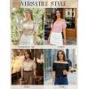image:imageScarlet Darkness Women Renaissance Shirt Puff Sleeve Off Shoulder Peasant Pirate TopsApricot