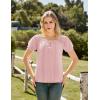 image:imageScarlet Darkness Women Renaissance Shirt Puff Sleeve Off Shoulder Peasant Pirate TopsPink