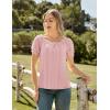 image:imageScarlet Darkness Women Renaissance Shirt Puff Sleeve Off Shoulder Peasant Pirate TopsPink