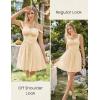 image:imageScarlet Darkness Women Summer Corset Dresses Cotton Mini Sundress Ruffle Strap DressApricot
