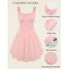 image:imageScarlet Darkness Women Summer Corset Dresses Cotton Mini Sundress Ruffle Strap DressLight Pink