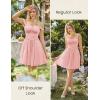 image:imageScarlet Darkness Women Summer Corset Dresses Cotton Mini Sundress Ruffle Strap DressLight Pink