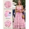 image:imageScarlet Darkness Womens Floral Cottagecore Dress Smocked A Line Casual Milkmaid Sundress with PocketsPink Flower