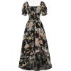 image:imageScarlet Darkness Corset Dresses for Women Summer 2026 Floral Wedding Guest Chiffon SundressBlack Marigold