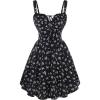 image:imageScarlet Darkness Floral Corset Dress Sundresses for Women 2026 Summer Mini Graduation DressBlack Purple Floral