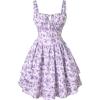 Purple White Floral