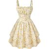 White Yellow Floral