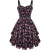 Black Pink Floral