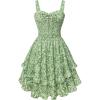 Green-white Floral
