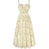 Beige Green Floral