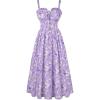 Purple White Floral