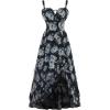 Black Blue Floral