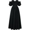 image:imageScarlet Darkness Women Off Shoulder Corset Dress Sweetheart Fishboned Puff Sleeve Renaissance DressBlack