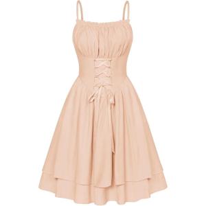 image:imageScarlet Darkness Corset Mini Dress for Women Teens Fairy Chiffon Sundress Graduation DressesCream Yellow