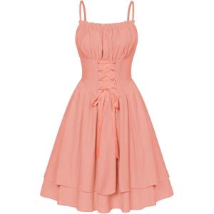 image:imageScarlet Darkness Corset Mini Dress for Women Teens Fairy Chiffon Sundress Graduation DressesOrange