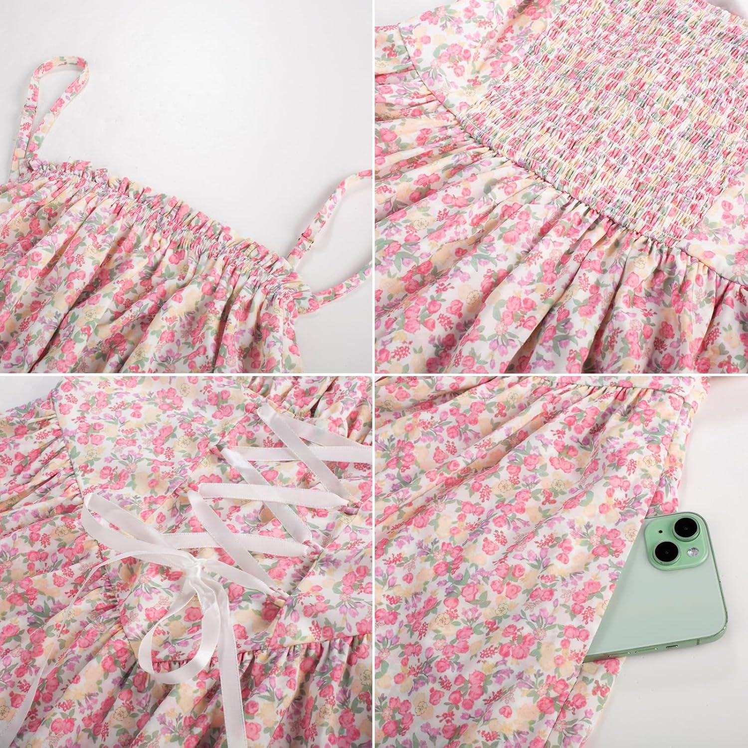 image:imageScarlet Darkness Women Corset Floral Dress Spaghetti Strap Mini Sundress for TeensColorful